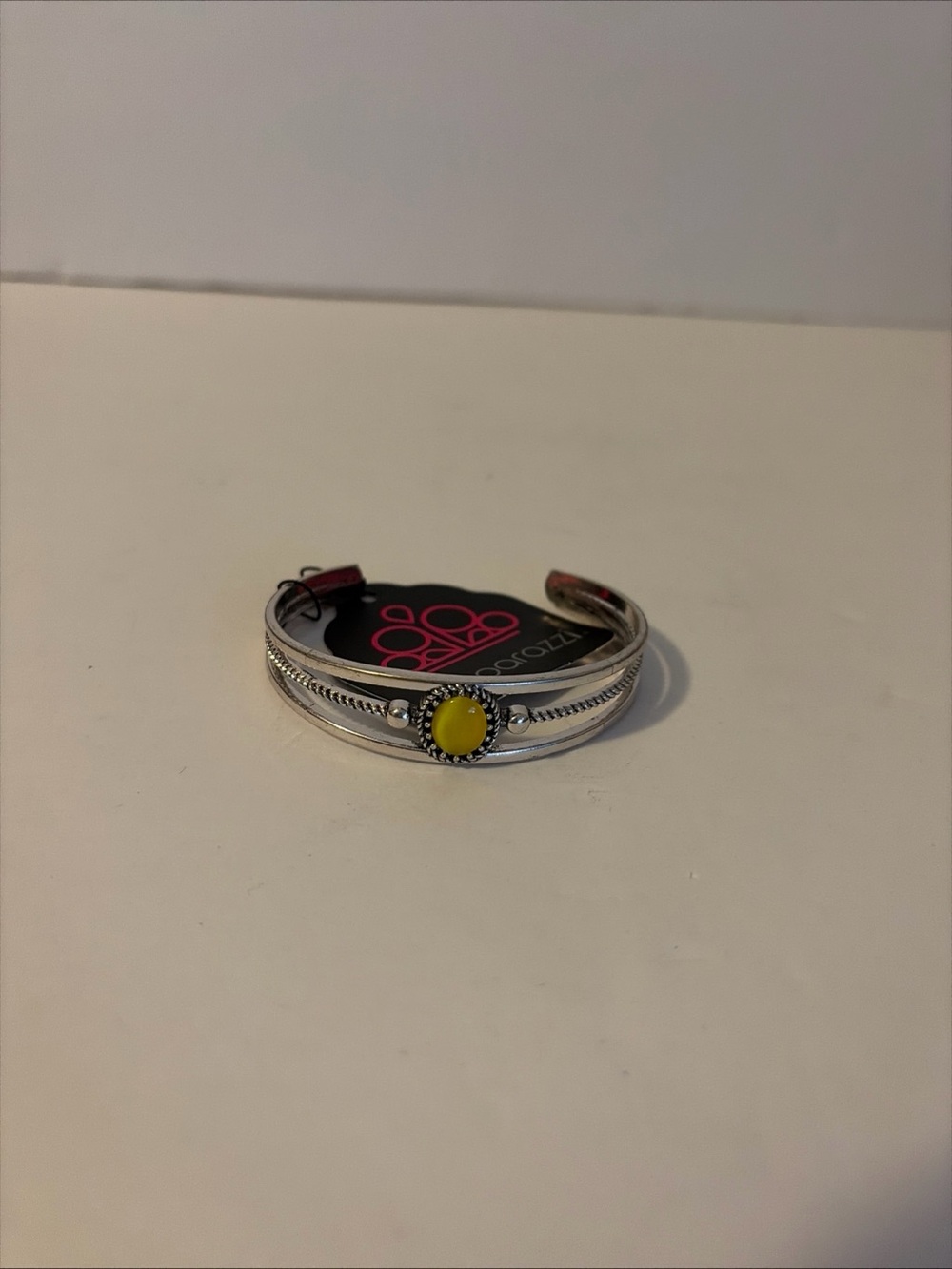 Paparazzi Vintage Look Yellow/silver Cuff Bracelet